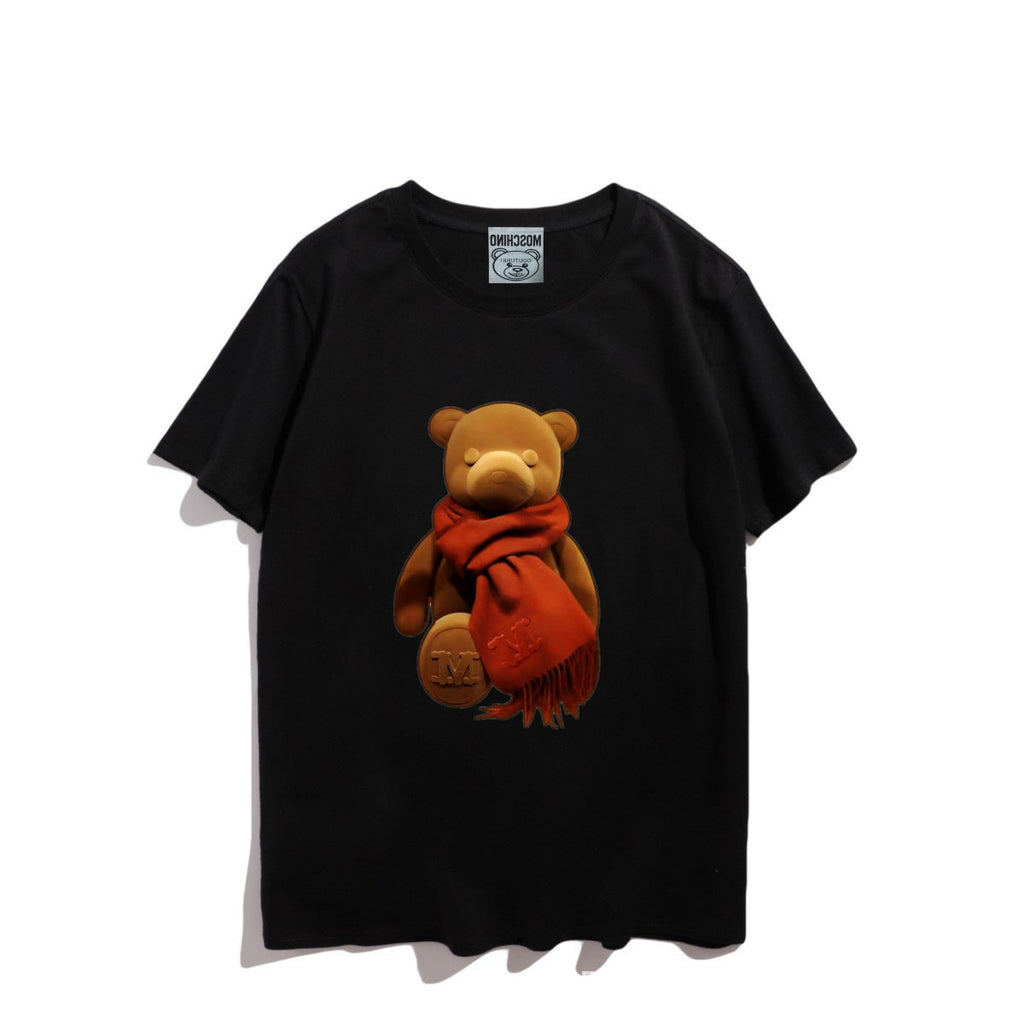 Moschino T-shirt Bear Printed Short-Sleeved T-shirt Couple Wear