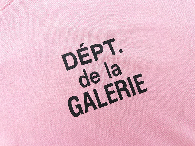 Gallery Dept T Shirts round Neck Short Sleeve T-shirt Pure Cotton