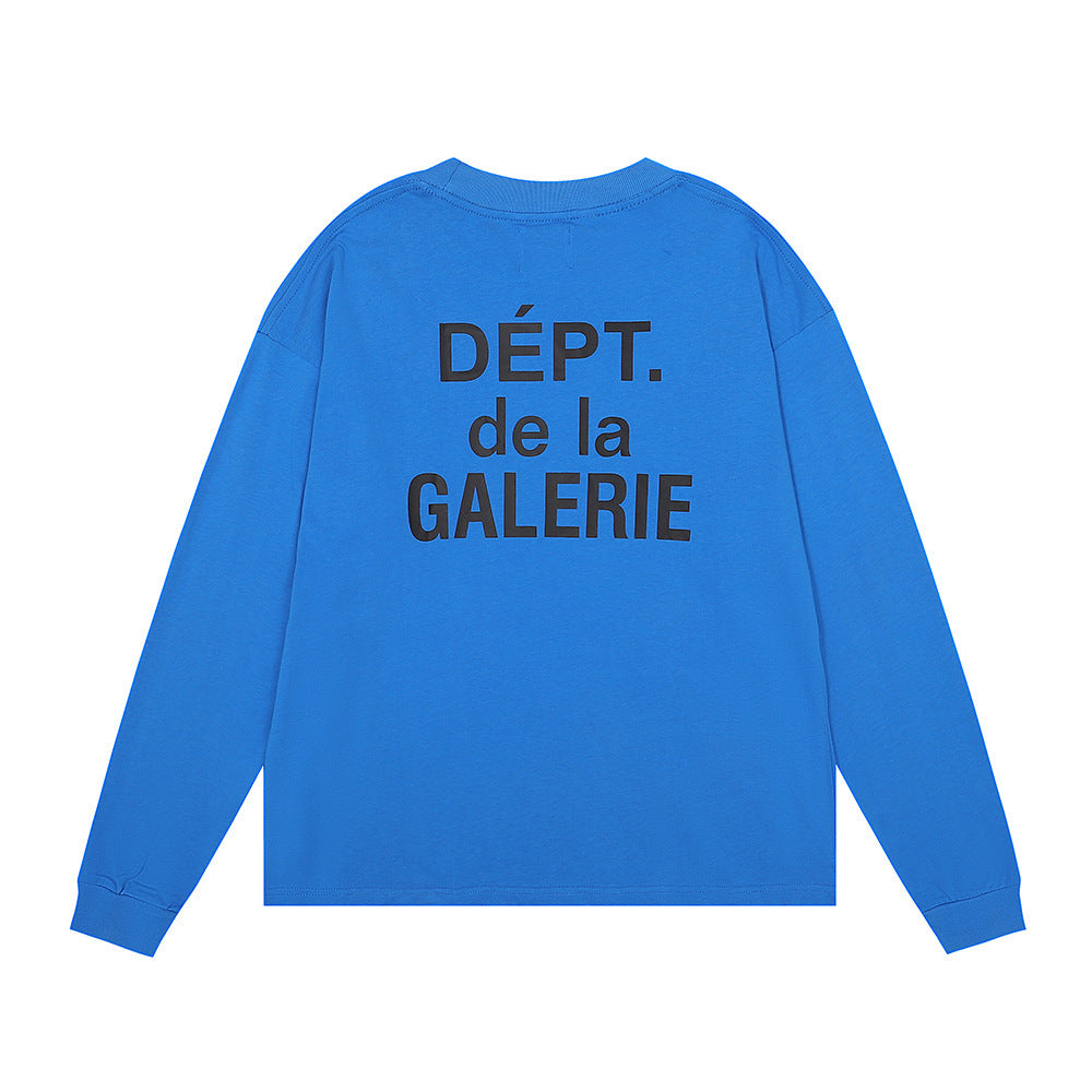Gallery Dept Long Sleeve Shirt Alphabet Slogan Pocket Long Sleeve T-Shirt Bottom Shirt