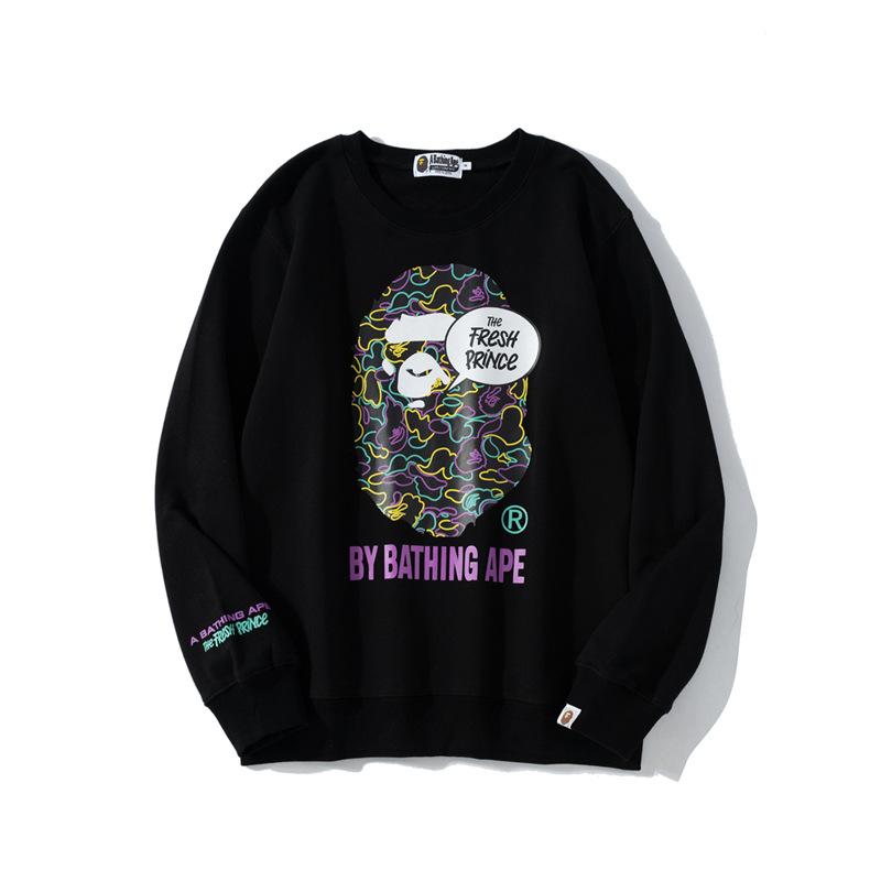 Bathing Ape Sweatshirts Spring Fashion Brand round Neck Pullover Undershirt Sweater
