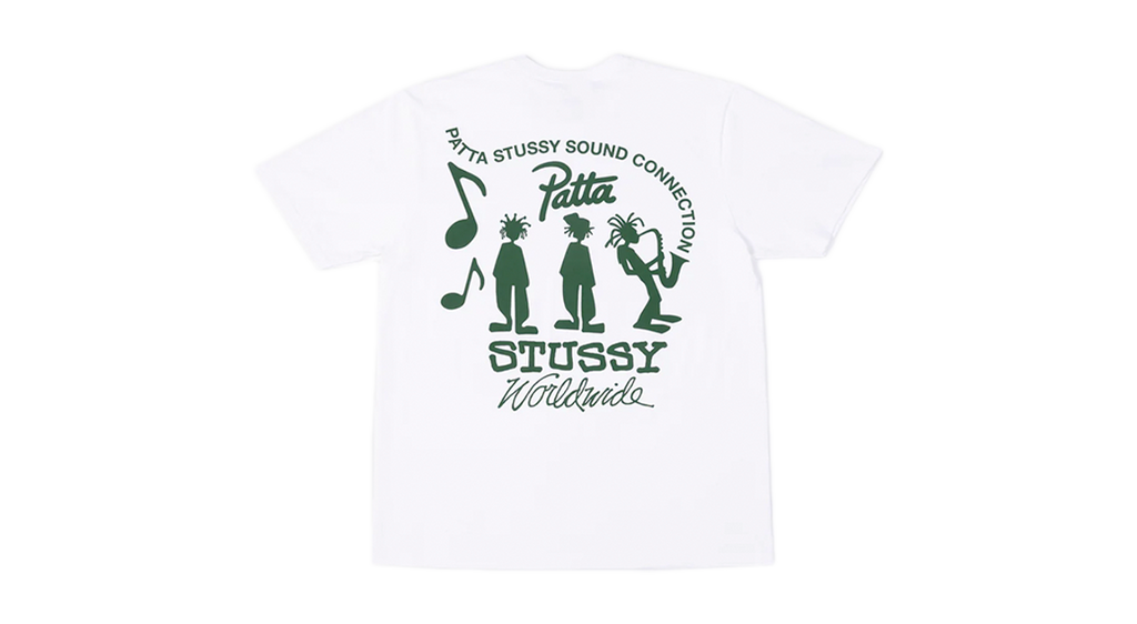 Patta x Stussy Sound Connection Tee White