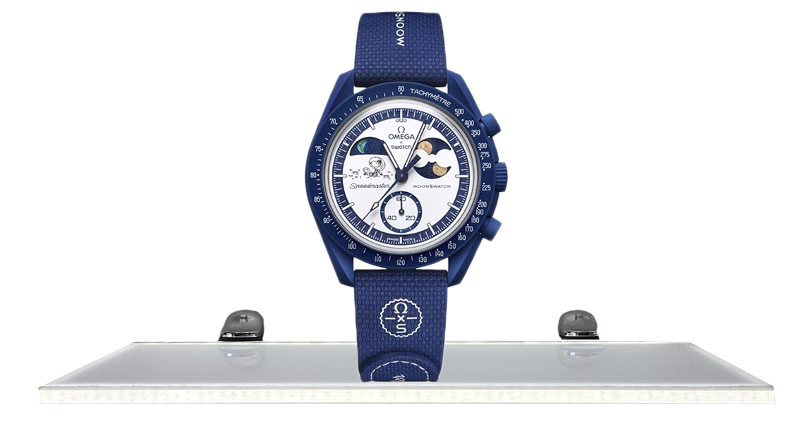 Swatch x Omega Bioceramic Moonswatch Mission To Earthphase Snoopy