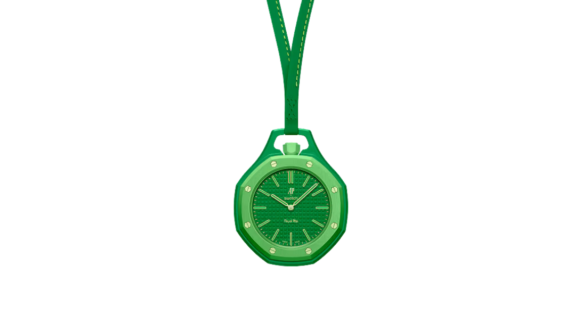 Swatch x Audemars Piguet Bioceramic Royal Oak Pop Green Eight