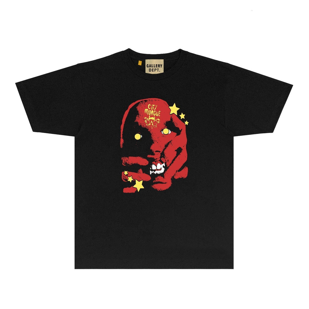 Gallery Dept T Shirt Retro Printed Loose Short-Sleeved Shirt