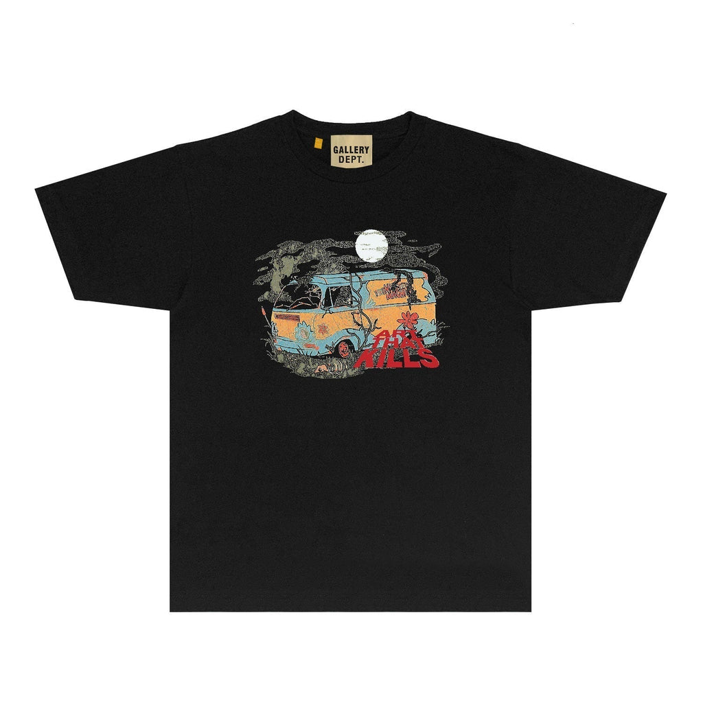Gallery Dept T Shirt Retro Printed Loose Short-Sleeved Shirt