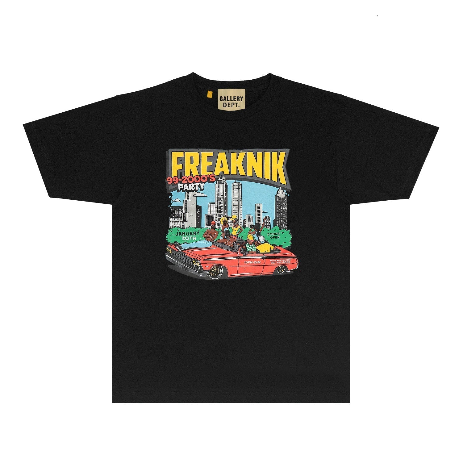 Gallery Dept T Shirt Retro Printed Loose Short-Sleeved Shirt