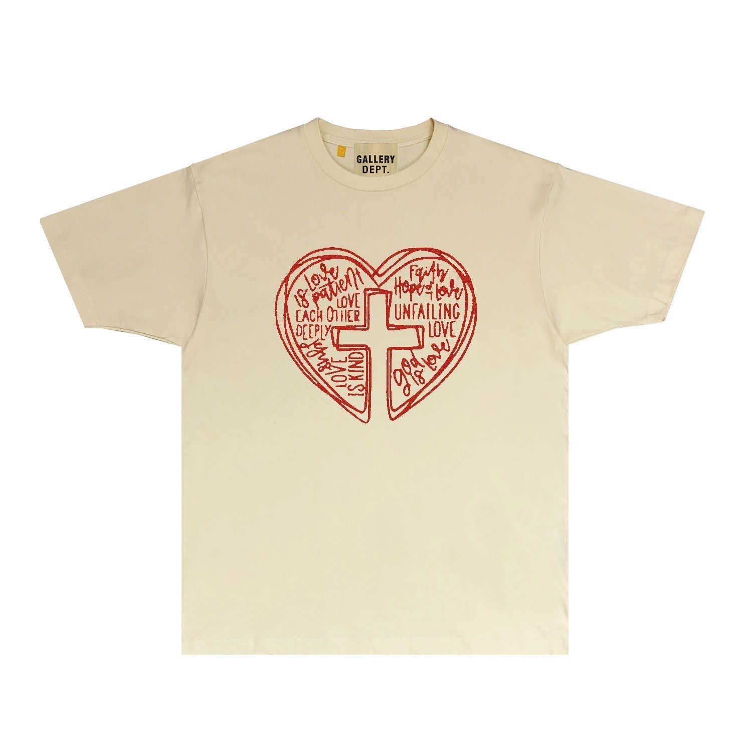 Gallery Dept T Shirt Retro Printed Loose Short-Sleeved Shirt