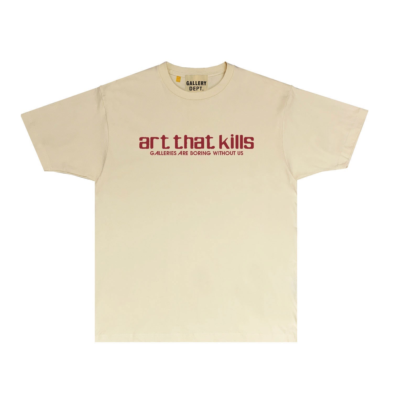 Gallery Dept T Shirt Retro Printed Loose Short-Sleeved Shirt