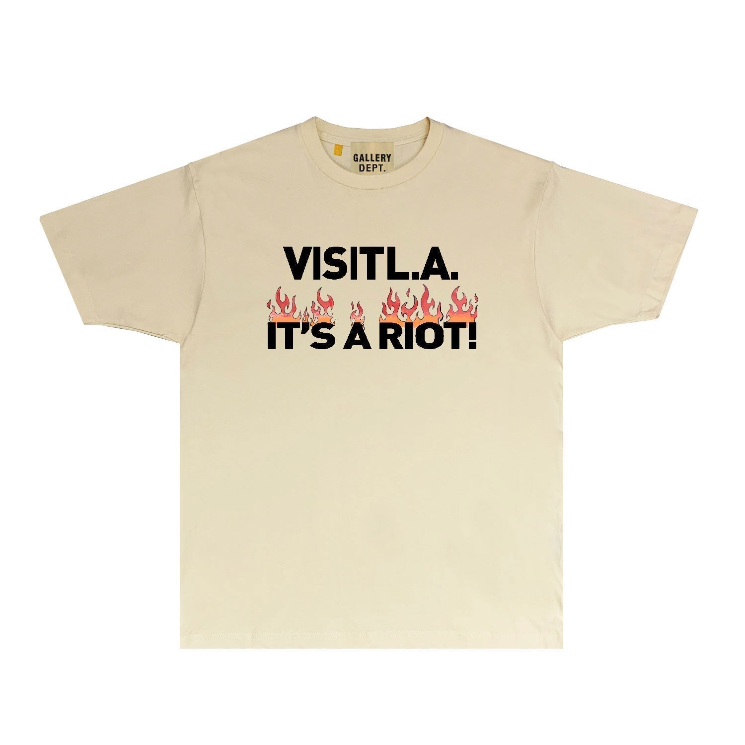 Gallery Dept T Shirt Retro Printed Loose Short-Sleeved Shirt
