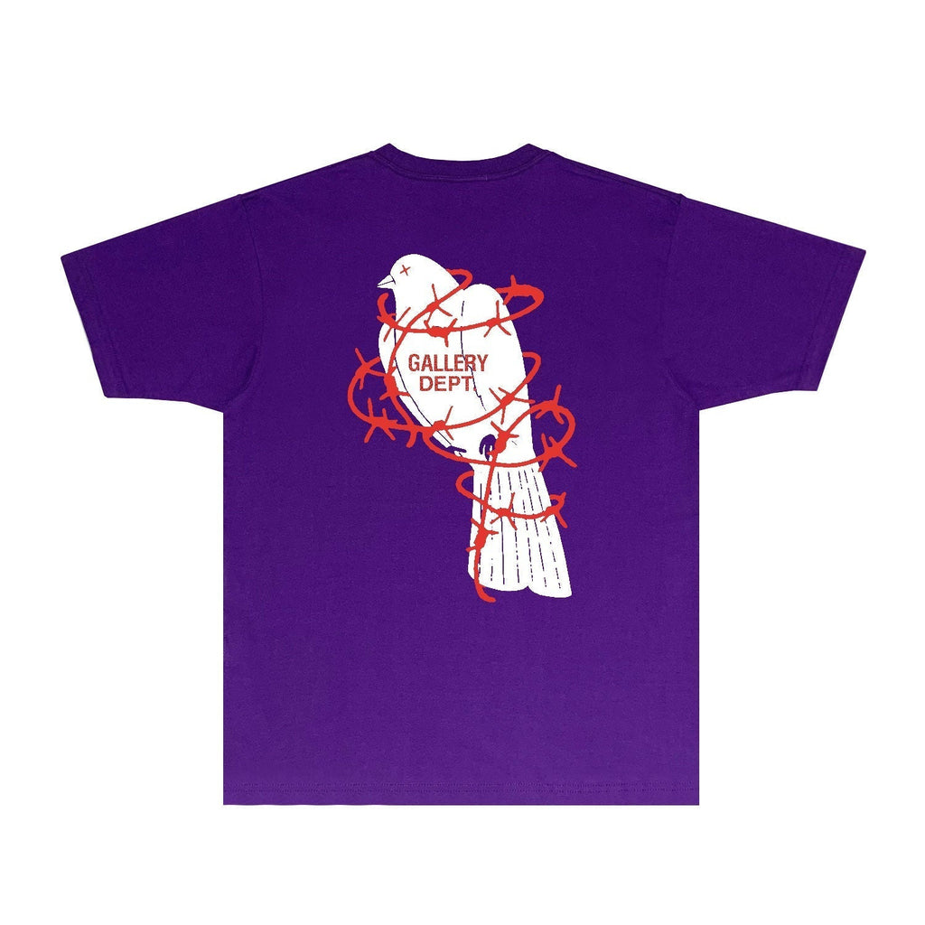 Gallery Dept T Shirt Retro Printed Loose Short-Sleeved Shirt