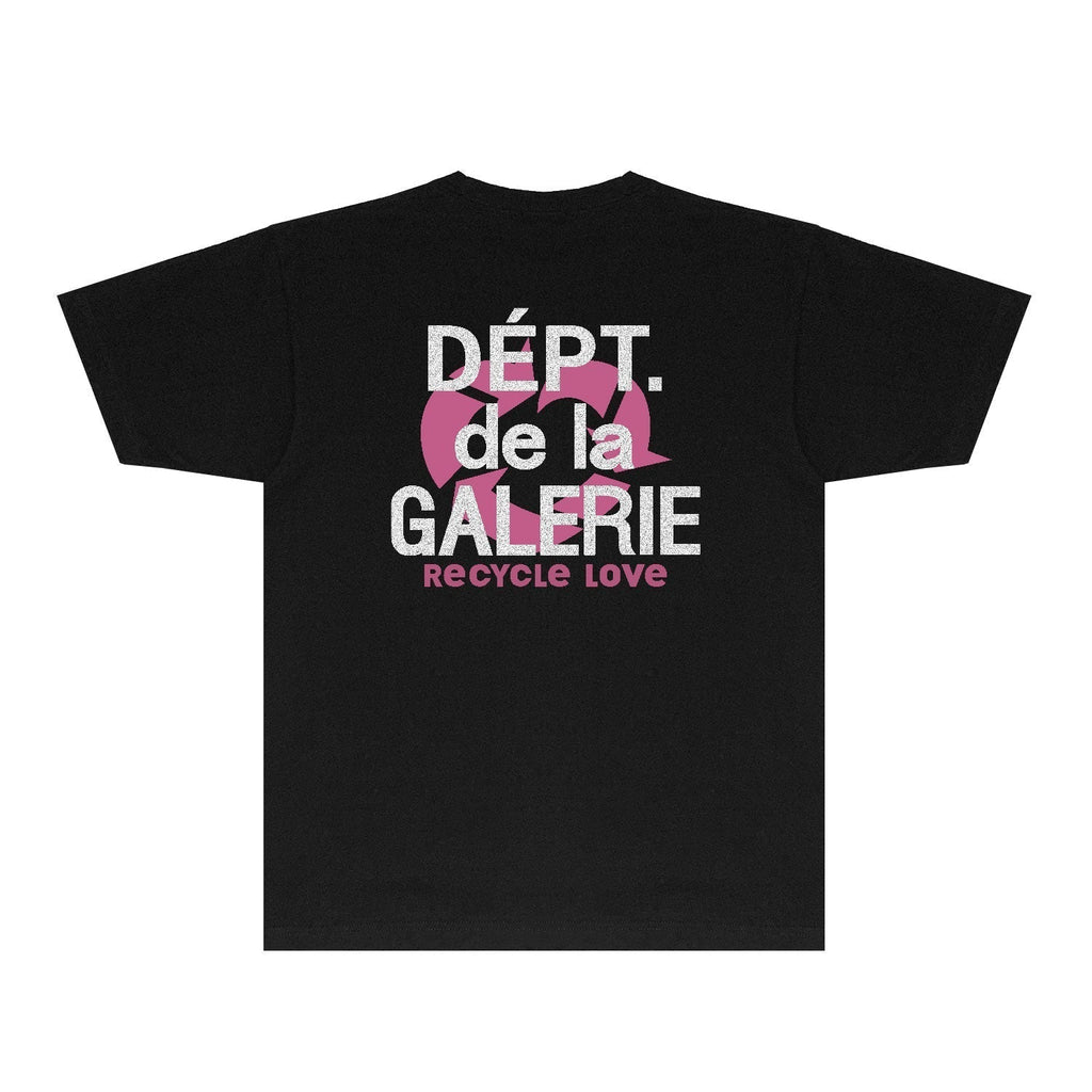 Gallery Dept T Shirt Retro Printed Loose Short-Sleeved Shirt