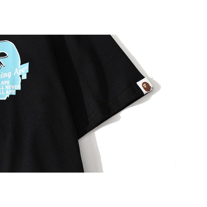 Bathing Ape T-Shirt Back Printing Men and Women Fashion Short Sleeve Top