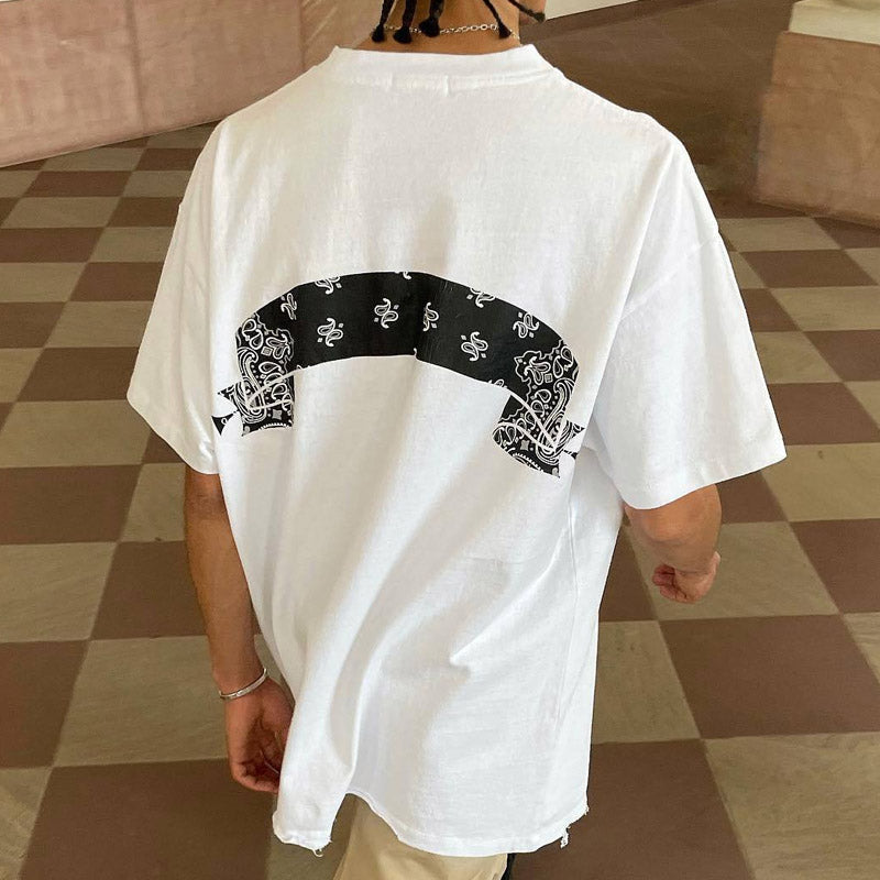 Askyurself T-shirts Loose Men's and Women's Short-Sleeved T-shirt