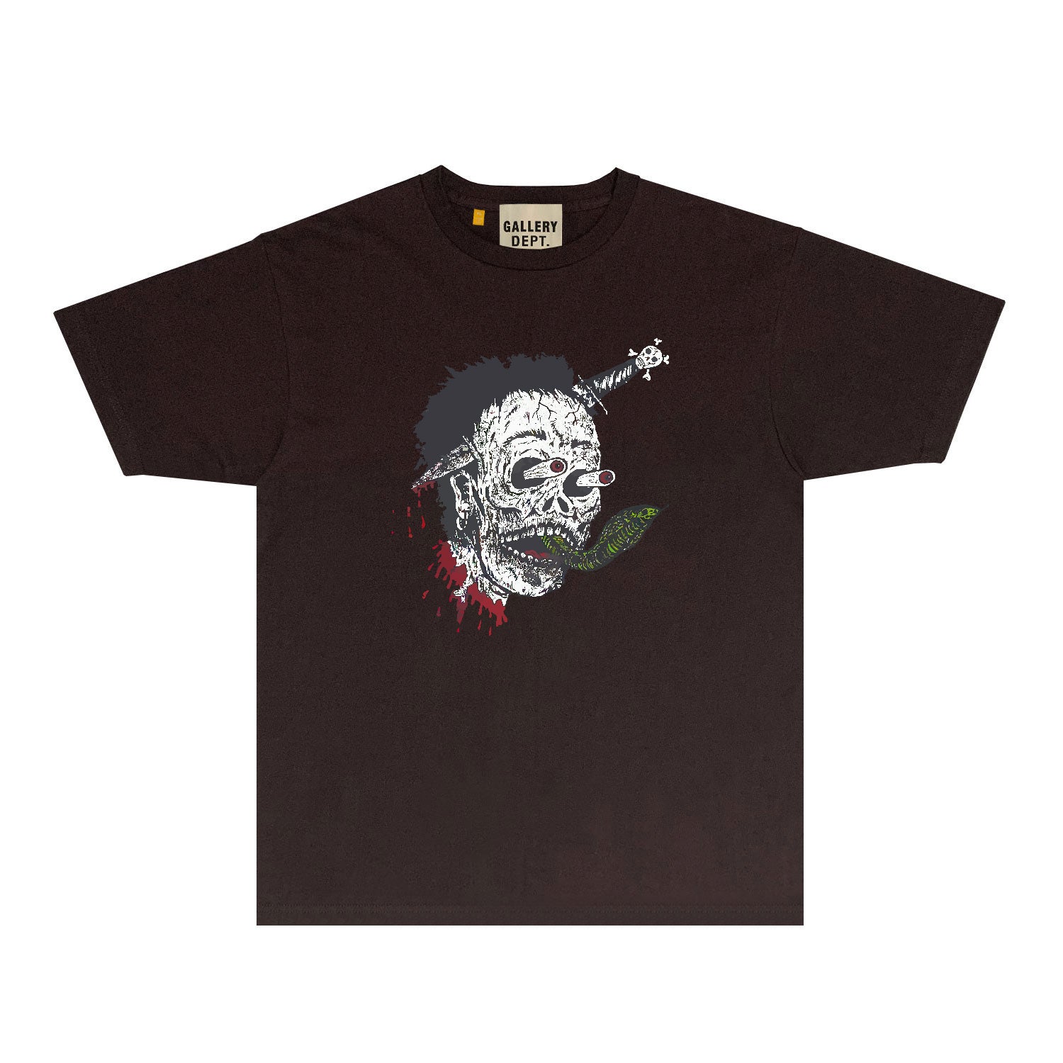 Gallery Dept T Shirt Retro Printed Loose Short-Sleeved Shirt