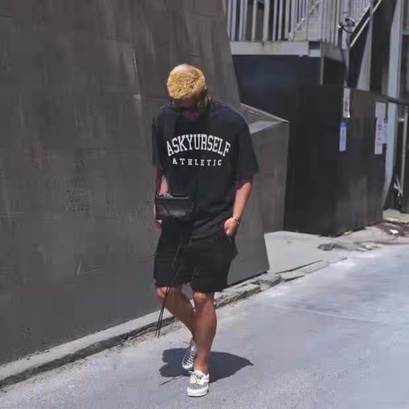 Askyurself T-shirts Loose Couple Short Sleeve T-shirt