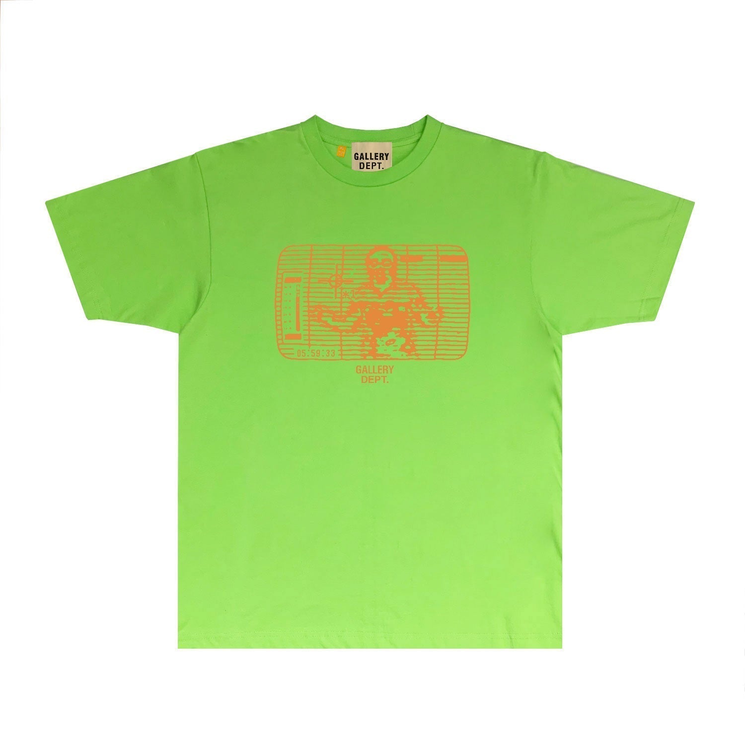 Gallery Dept T Shirt Retro Printed Loose Short-Sleeved Shirt