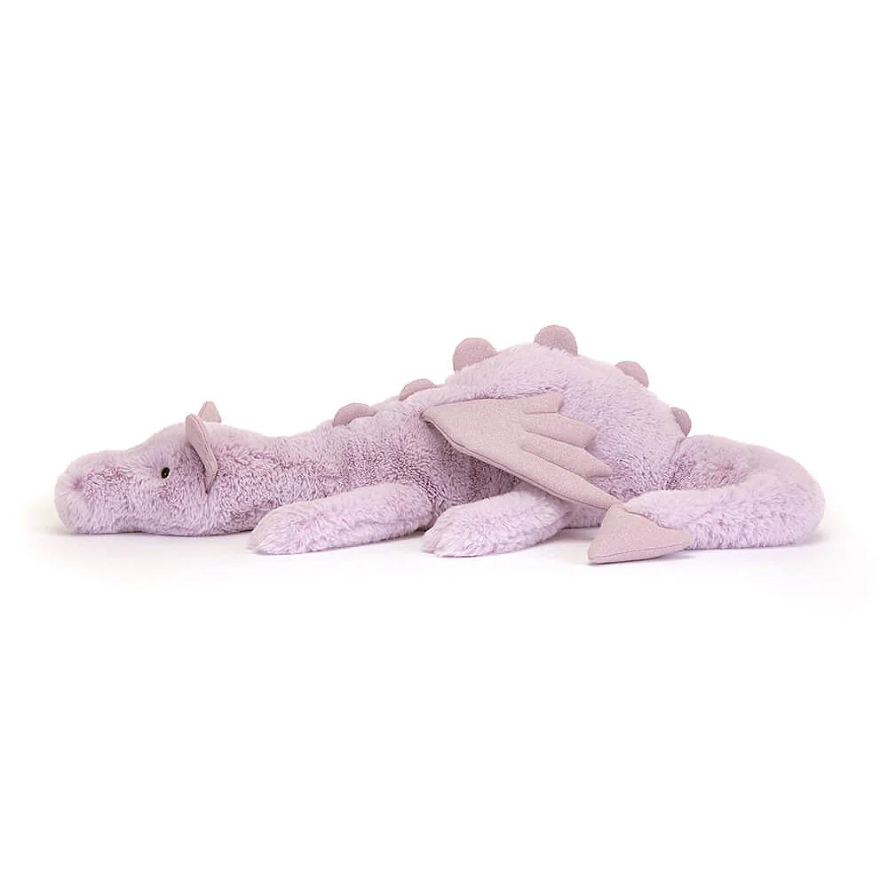 Jellycat Lavender Dragon Plush Toy, Huge