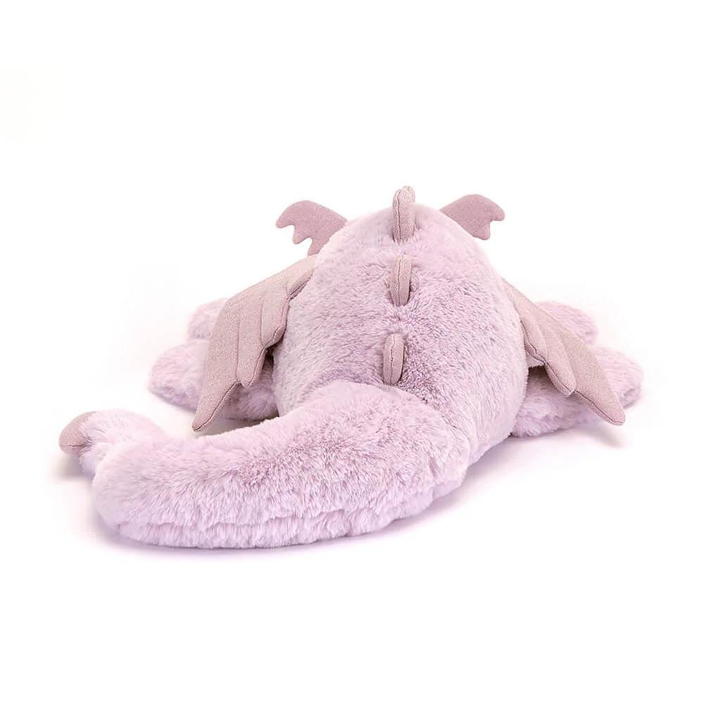 Jellycat Lavender Dragon Plush Toy, Huge