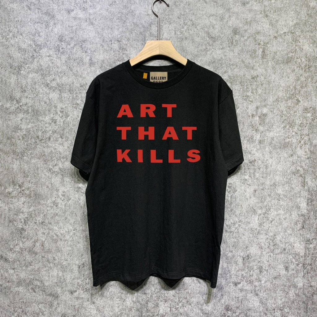 Gallery Dept T Shirt Retro Printed Loose Short-Sleeved Shirt