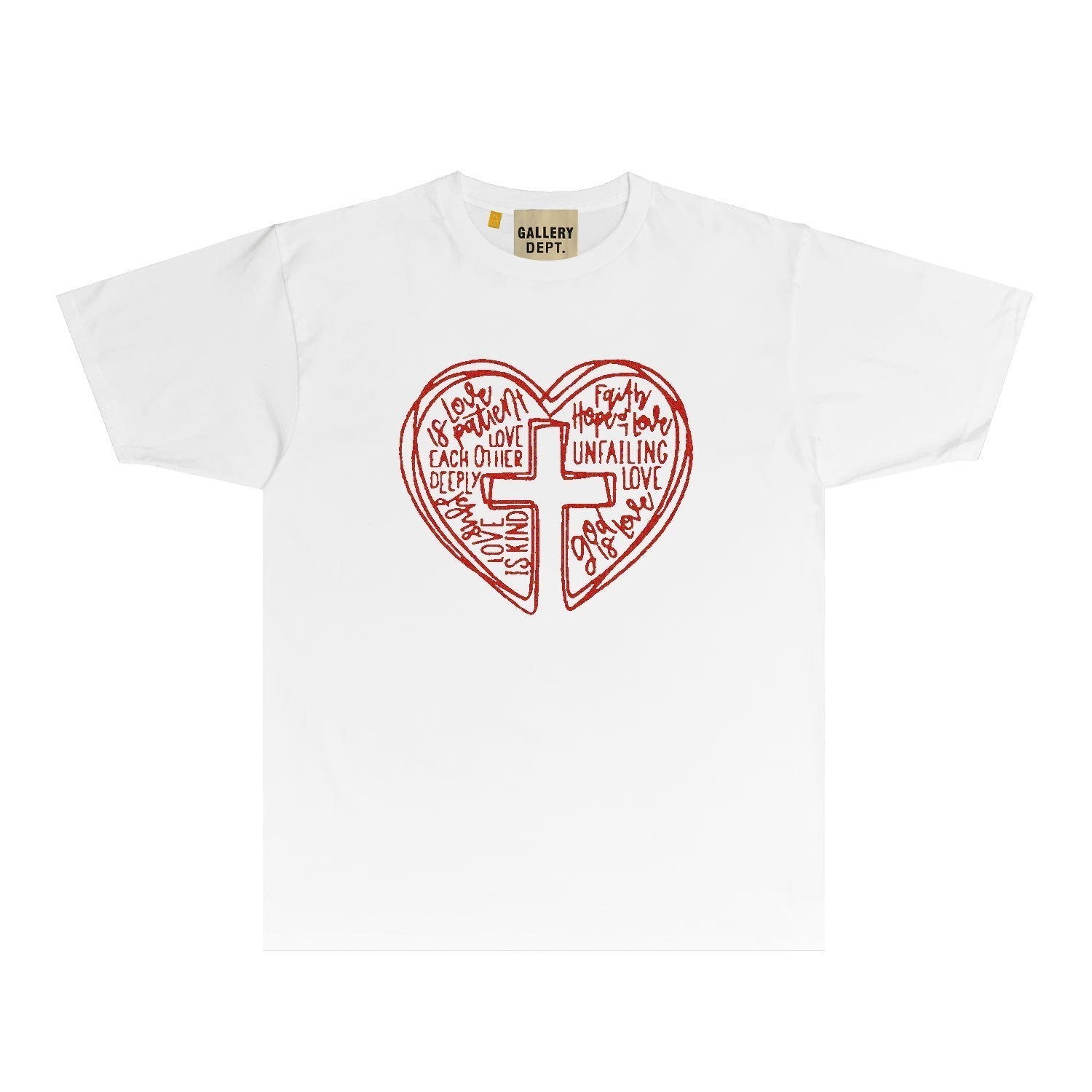 Gallery Dept T Shirt Retro Printed Loose Short-Sleeved Shirt