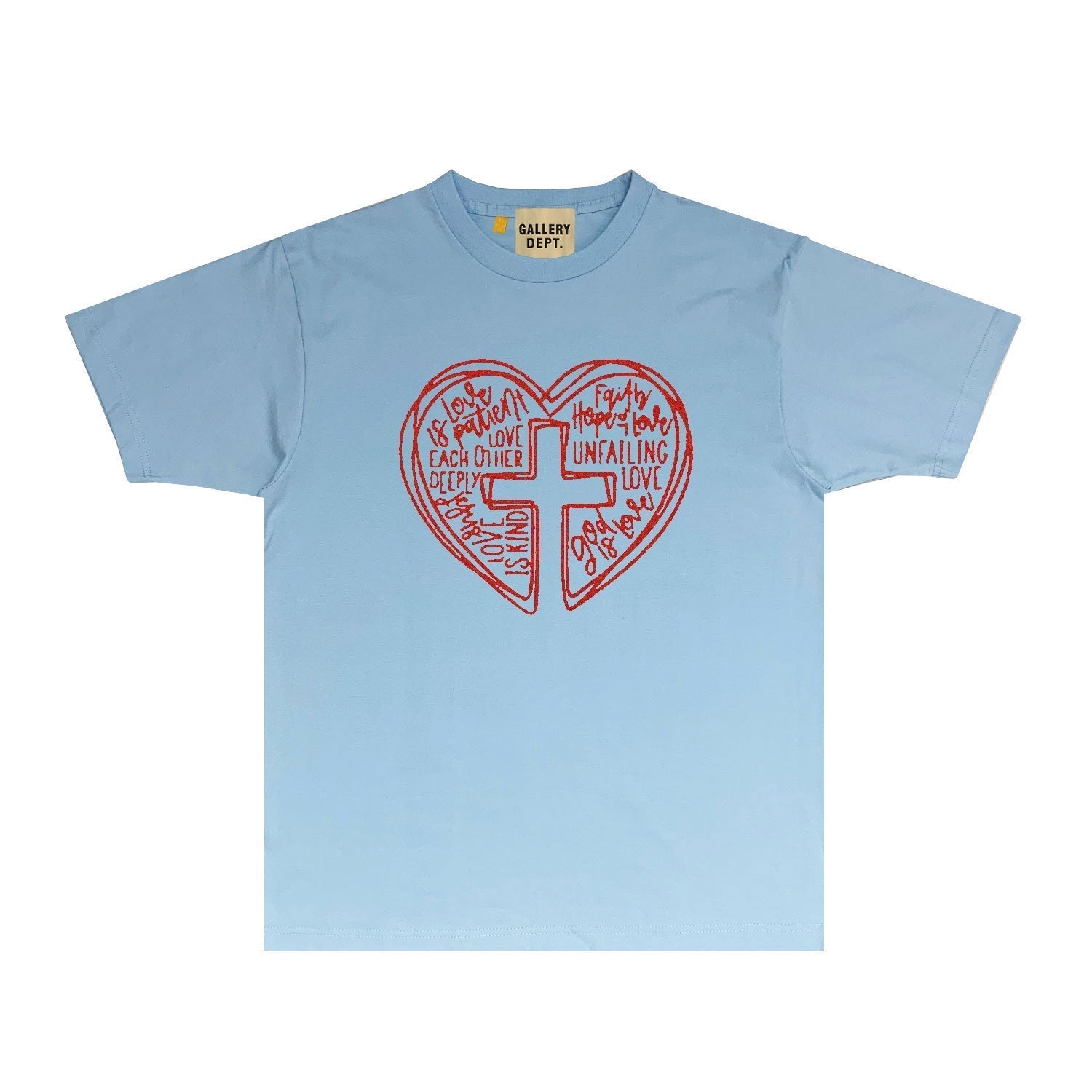 Gallery Dept T Shirt Retro Printed Loose Short-Sleeved Shirt