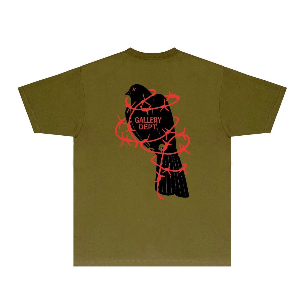 Gallery Dept T Shirt Retro Printed Loose Short-Sleeved Shirt (part2)