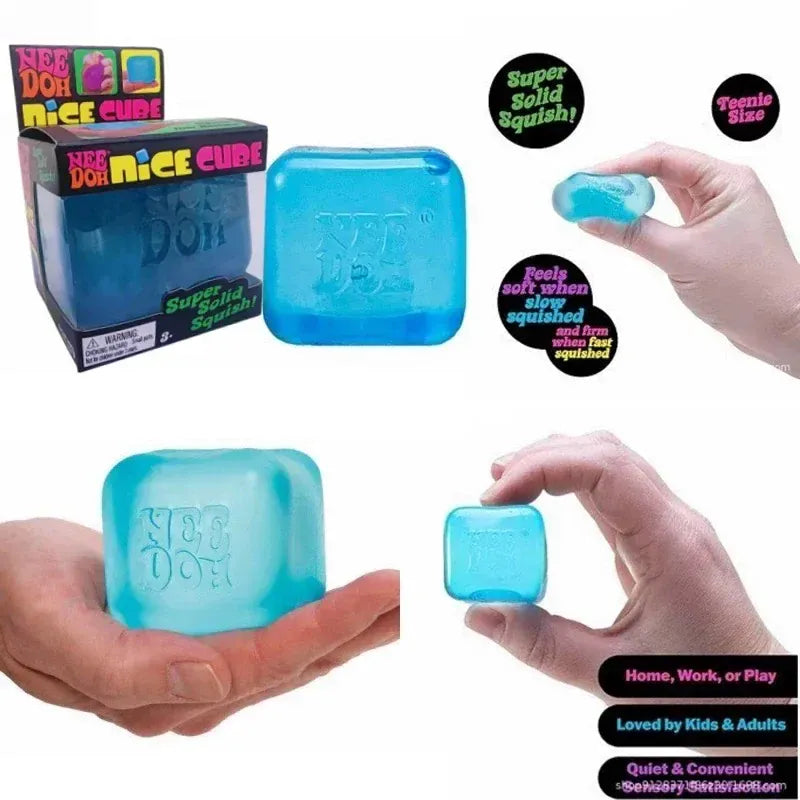Needoh Nice Cube - Pocket Stress Relief Fidget for Anxiety & Focus